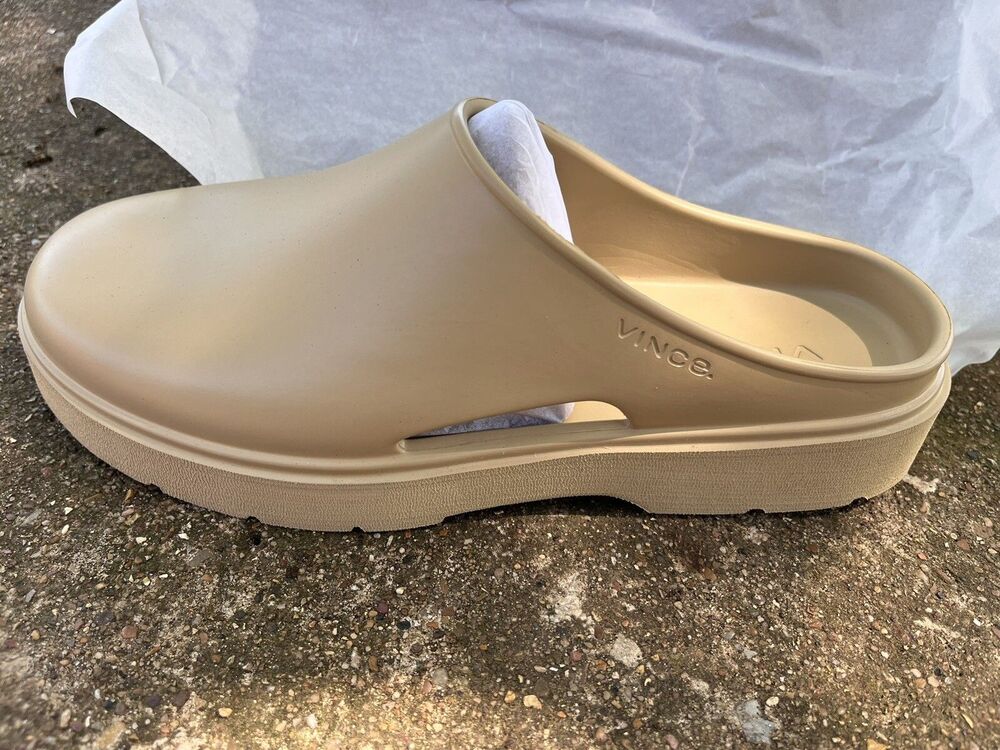 VINCE Unisex GEO Comfort Shoes size 9 Womens (7 Mens) Farro Slip On Mules Clogs - Picture 7 of 10